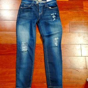 Current Elliot Women's Distressed Blue Jeans